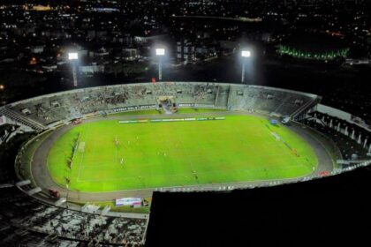 Estádio Almeidão, em João Pessoa, preparado para receber partida entre América-RN e Fortaleza pela Copa do Nordeste.