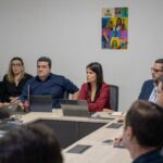 Representantes do Governo da Paraíba e Banco Mundial durante visita técnica ao projeto Água na Medida