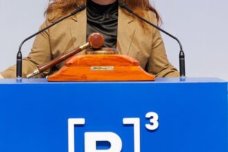 Representante do BNDES durante evento sobre PPP do saneamento da Paraíba na B3, em São Paulo.