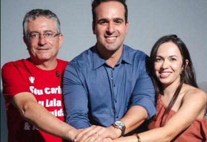 Lucas Ribeiro recebe apoio político do deputado Dr. Romualdo e da prefeita Flávia Sousa.
