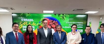Lucas Ribeiro participa de audiência com Wellington Dias em Brasília durante agenda da Marcha dos Prefeitos.
