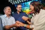 Nabor Wanderley e Lucas Ribeiro participam da abertura do São João Danado de Bom em Malta, no Sertão da Paraíba.