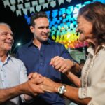 Nabor Wanderley e Lucas Ribeiro participam da abertura do São João Danado de Bom em Malta, no Sertão da Paraíba.