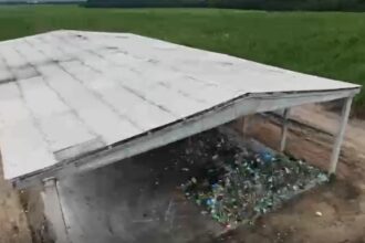 Imagem mostra área alvo de denúncia de suposto crime ambiental envolvendo o prefeito de Caaporã, Chico Nazário.