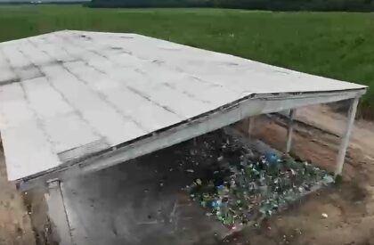 Imagem mostra área alvo de denúncia de suposto crime ambiental envolvendo o prefeito de Caaporã, Chico Nazário.
