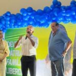 Leo Bezerra, Nabor Wanderley, Eliza Virgínia e Marcelo Queiroga durante encontro político com lideranças conservadoras em João Pessoa