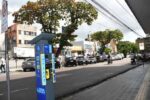 Fachada de área da Zona Azul Digital em João Pessoa, sistema de estacionamento rotativo alvo de ação judicial.