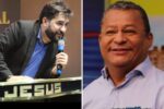Nilvan Ferreira durante entrevista; comunicador anunciou medidas judiciais após ameaças recebidas nas redes sociais.