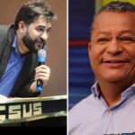 Nilvan Ferreira durante entrevista; comunicador anunciou medidas judiciais após ameaças recebidas nas redes sociais.