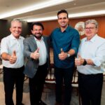 Nabor Wanderley participa da inauguração do novo complexo administrativo e logístico do Grupo Pau Brasil, em Sousa.