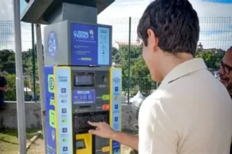 Área de estacionamento da Zona Azul em João Pessoa. Prefeitura recorreu ao TJPB para restabelecer a Tarifa de Pós-Utilização.