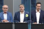 Candidatos ao Governo da Paraíba durante debate promovido pela Rede Ita em Campina Grande.