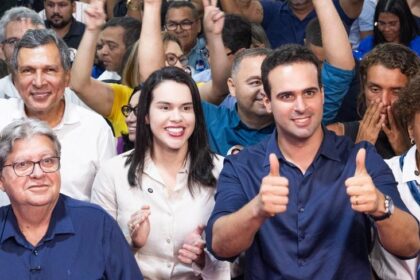Governador Lucas Ribeiro participa da convenção estadual do PDT em João Pessoa, que oficializou apoio à sua candidatura à reeleição.