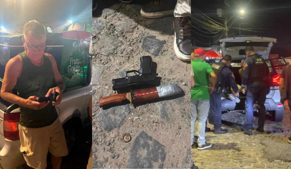 Homem com faca e arma falsa é detido em evento de Ricardo Coutinho nos Bancários