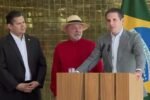 Hugo Motta, presidente da Câmara dos Deputados, durante anúncio sobre a comissão mista da MP 1.357/2026.