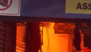 Incêndio atinge Centro Comercial de Passagem, na área da Lagoa, em João Pessoa