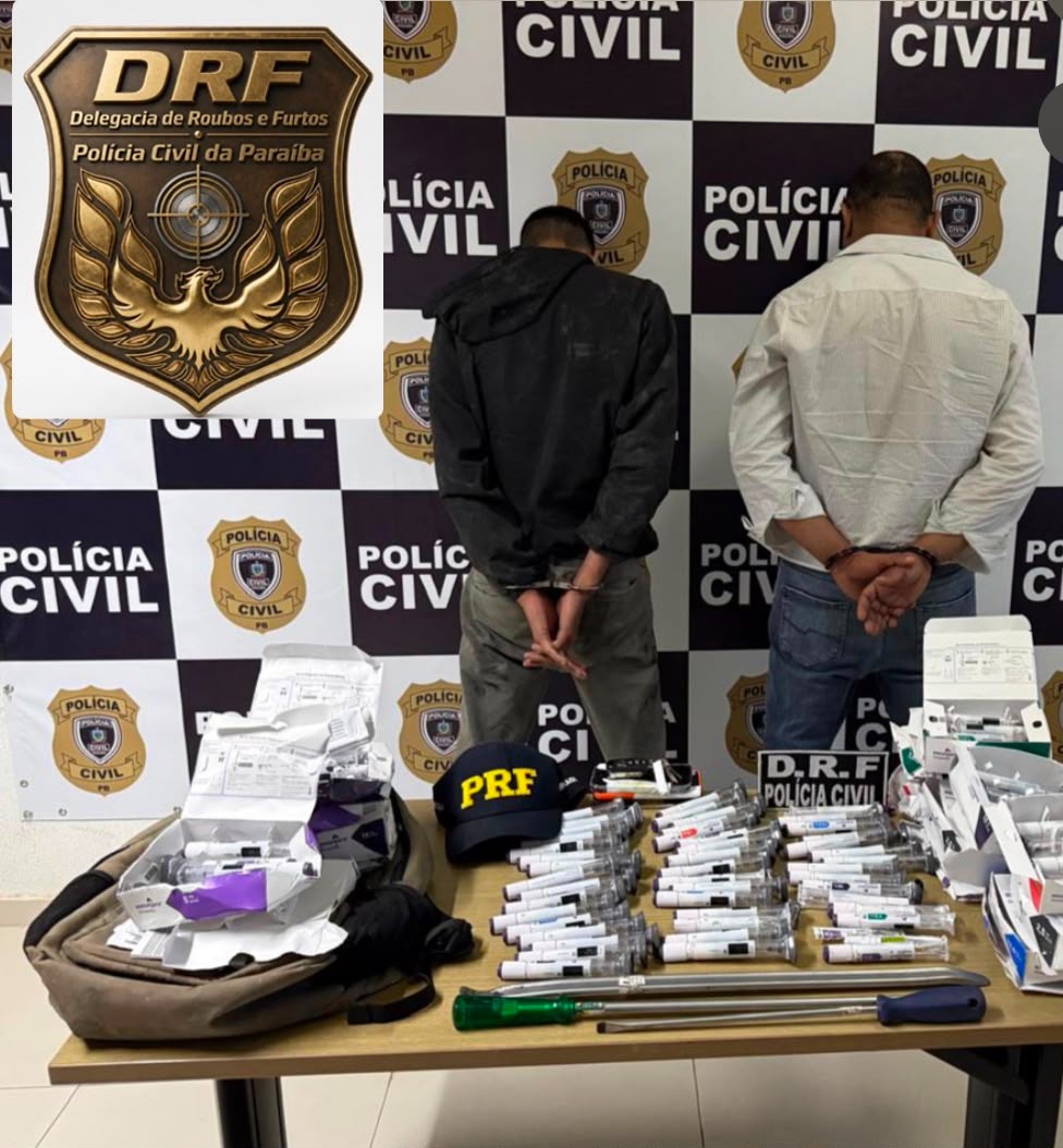 Polícia Civil prende dupla acusada de integrar grupo especializado no furto de canetas emagrecedoras