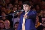 Renan Santos, candidato à Presidência pelo Missão, durante agenda de campanha