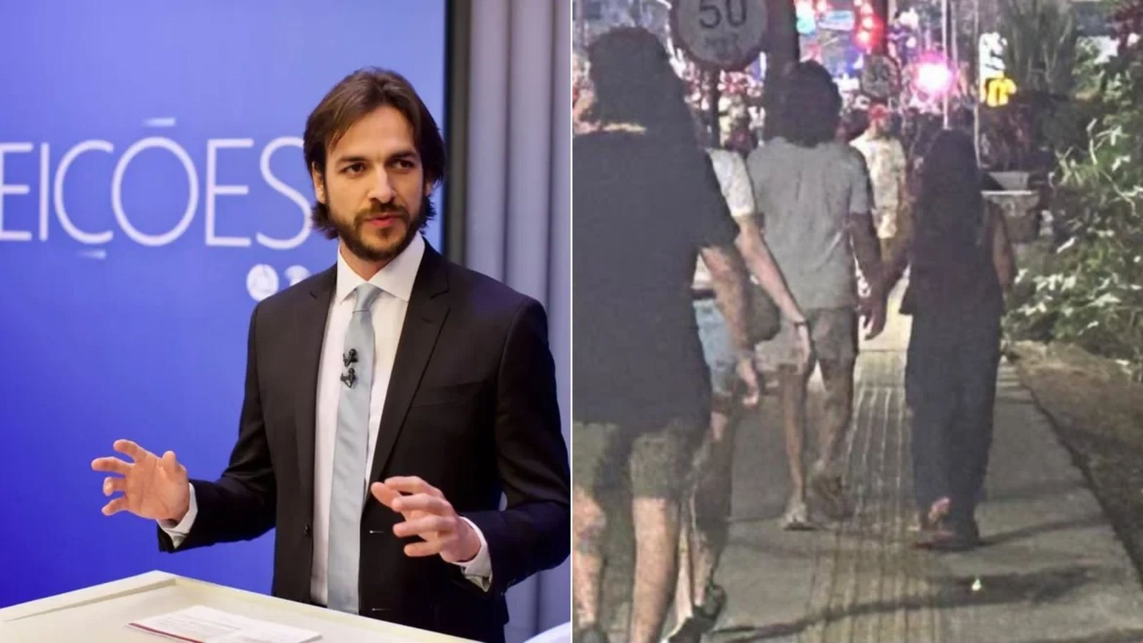 Pedro Cunha Lima participa de ato pró-Lula na Avenida Epitácio Pessoa, em João Pessoa.