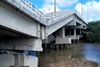 Ponte sobre o Rio Paraíba, na BR-101, em Santa Rita, na Região Metropolitana de João Pessoa.