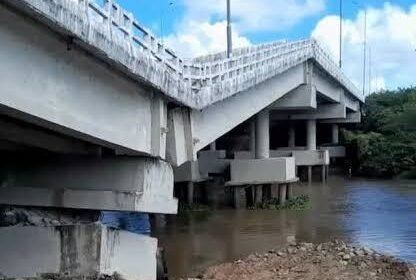 Ponte sobre o Rio Paraíba, na BR-101, em Santa Rita, na Região Metropolitana de João Pessoa.